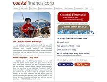 Tablet Screenshot of coastalfinancialcorp.com